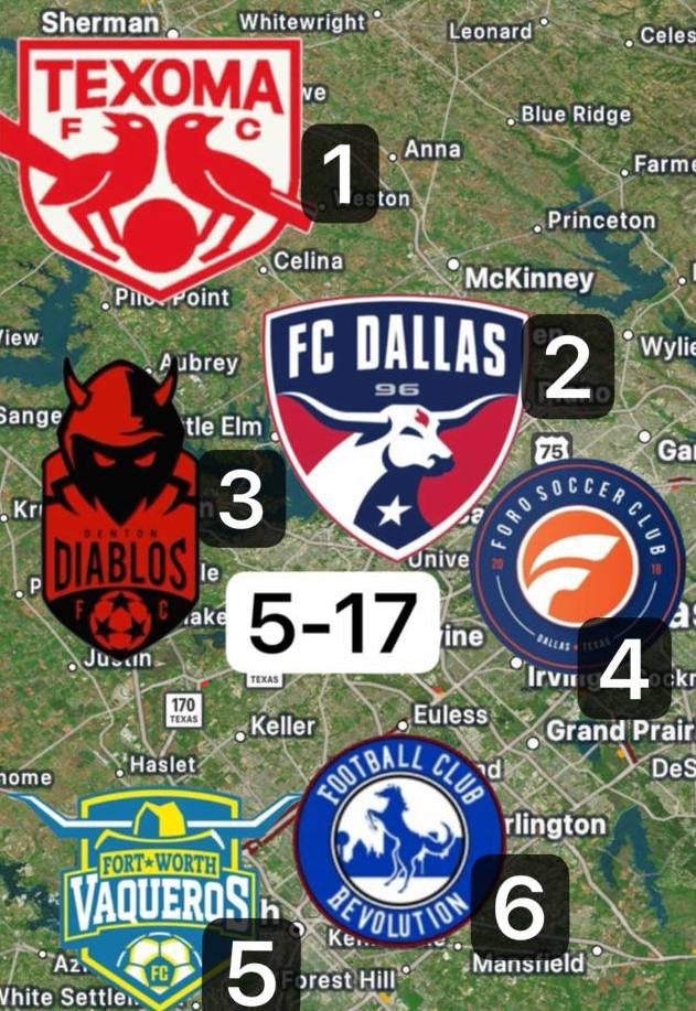 Saturday Schedule Map